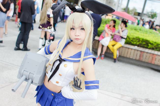 Cosplay福利/舰队Collection岛风美女cosplay福利身材火辣