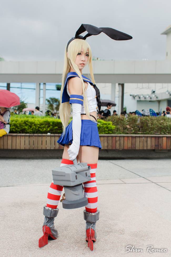 Cosplay福利/舰队Collection岛风美女cosplay福利身材火辣