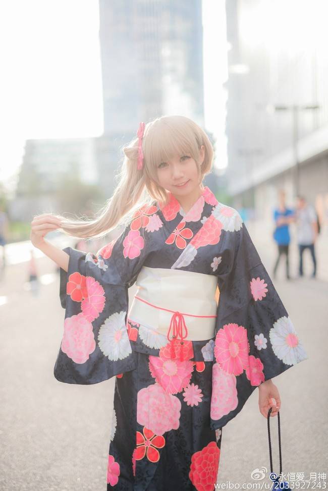 Cosplay福利/cicf南小鸟场照南小鸟萝莉和服cosplay福利