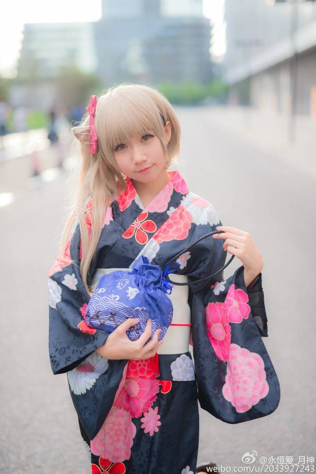 Cosplay福利/cicf南小鸟场照南小鸟萝莉和服cosplay福利
