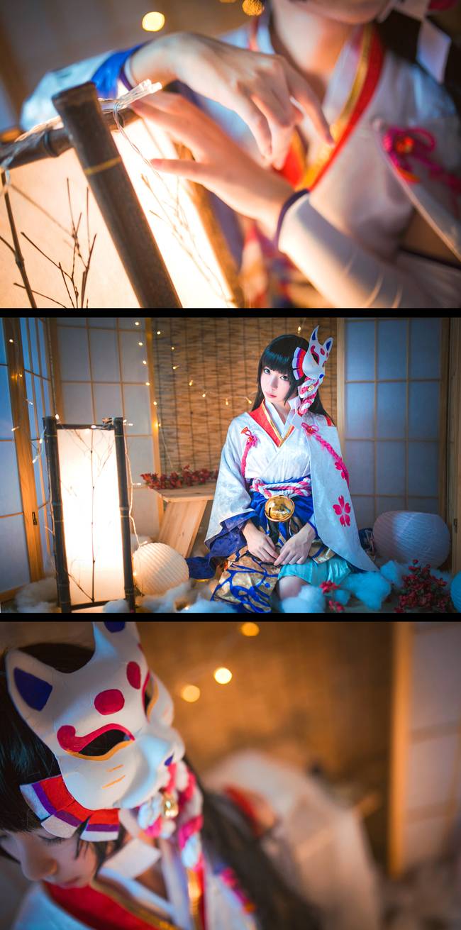 Cosplay福利/阴阳师手游 雪女美腿白丝私房cosplay福利