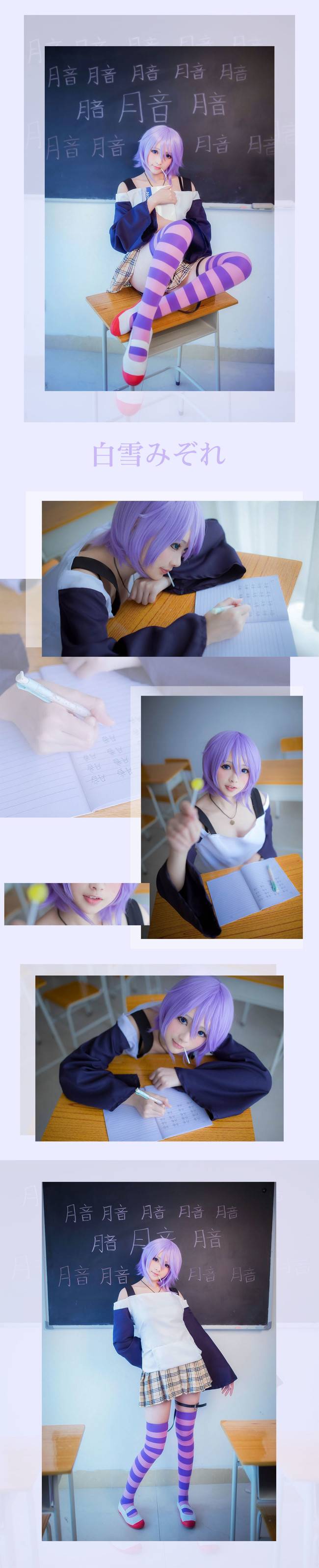 Cosplay福利/十字架与吸血鬼白雪美逸短裙丝袜cosplay福利