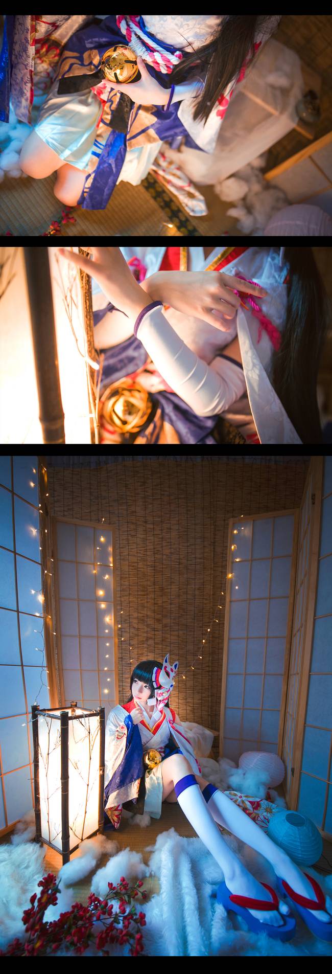 Cosplay福利/阴阳师手游 雪女美腿白丝私房cosplay福利