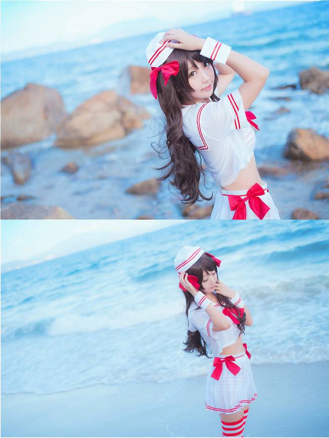 Cosplay福利/偶像大师岛村卯月 萝莉腿控丝袜cosplay福利