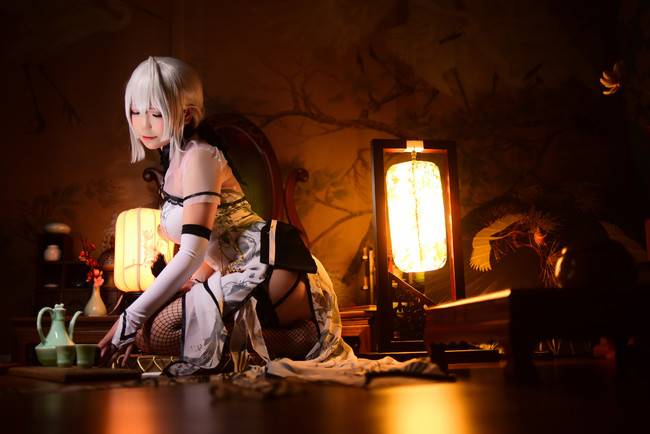 Cosplay福利/VOCALIOD 弱音ハク 金丝雀ver.