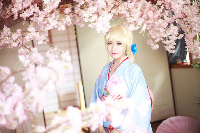 Cosplay福利/saber 晴着和服ver.