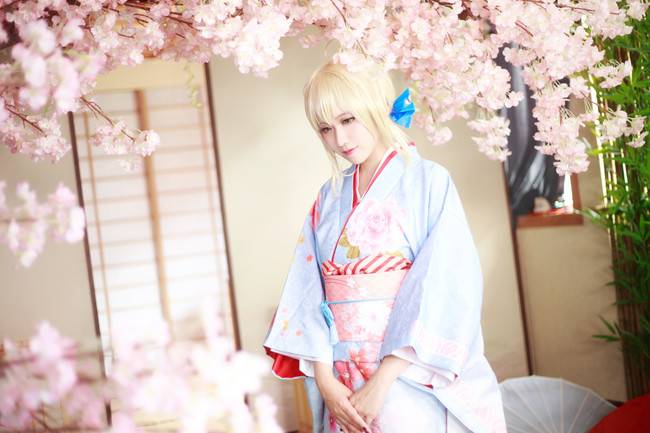 Cosplay福利/saber 晴着和服ver.