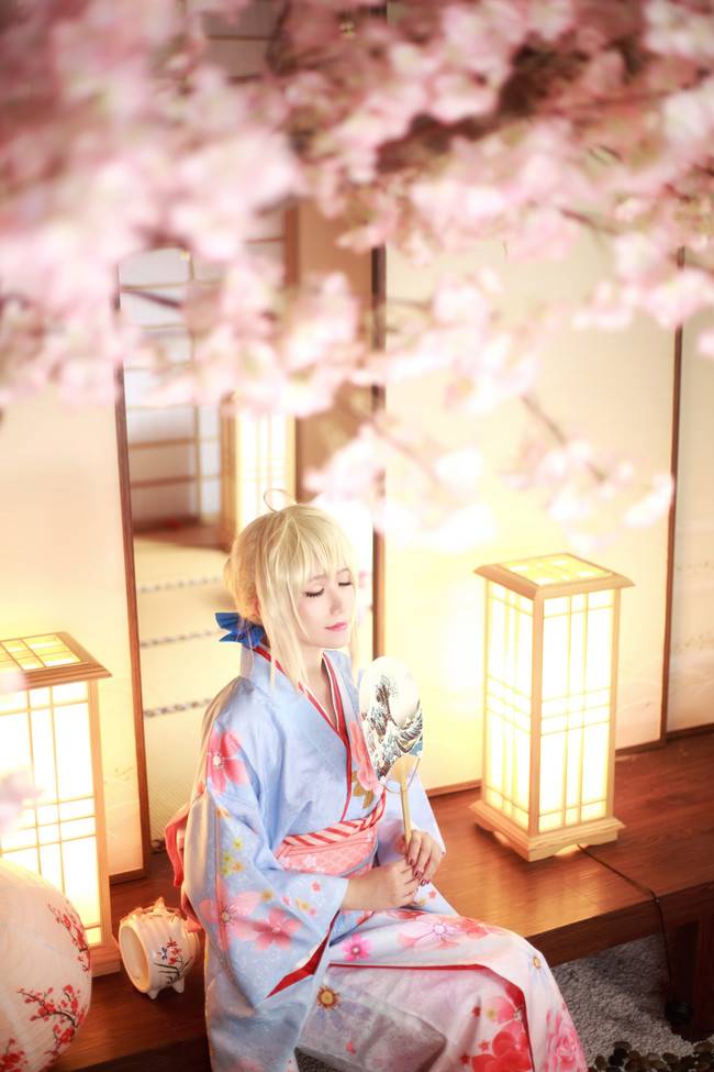 Cosplay福利/saber 晴着和服ver.