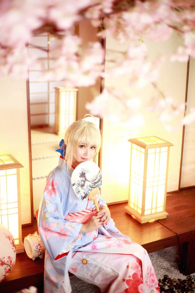 Cosplay福利/saber 晴着和服ver.