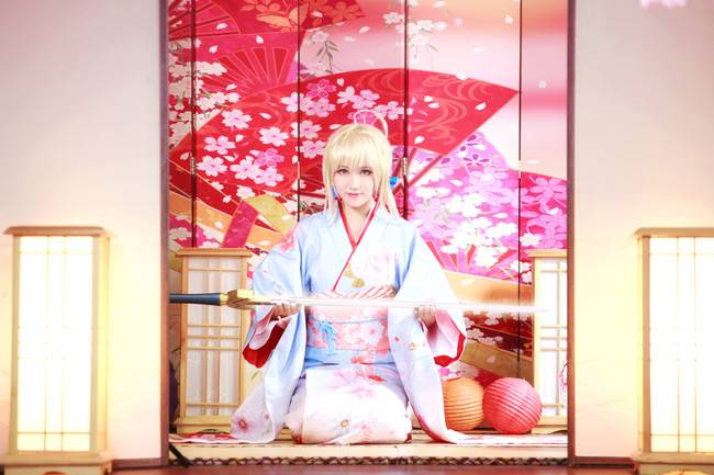 Cosplay福利/saber 晴着和服ver.