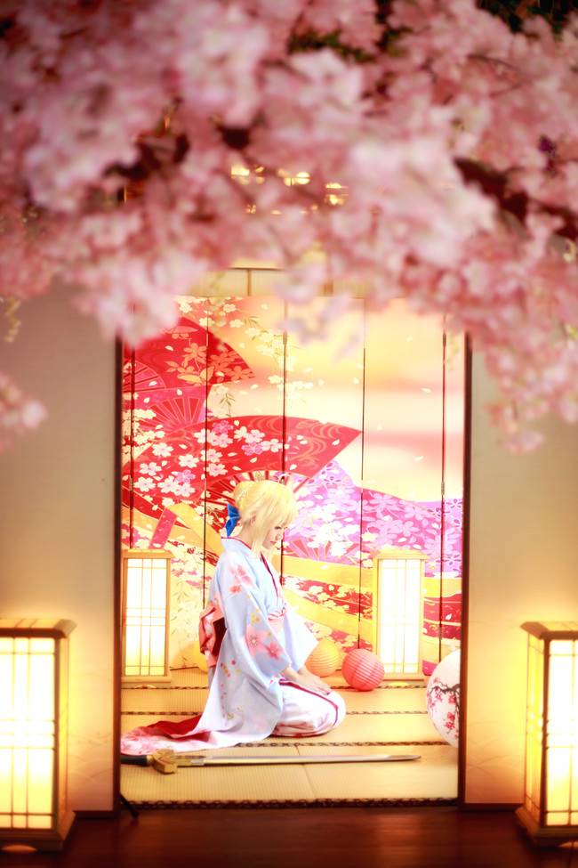 Cosplay福利/saber 晴着和服ver.