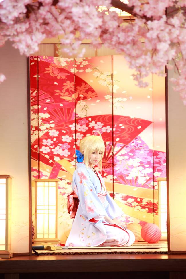 Cosplay福利/saber 晴着和服ver.