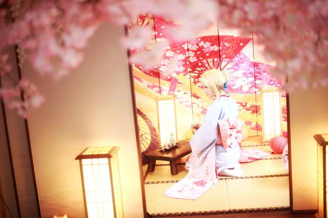 Cosplay福利/saber 晴着和服ver.