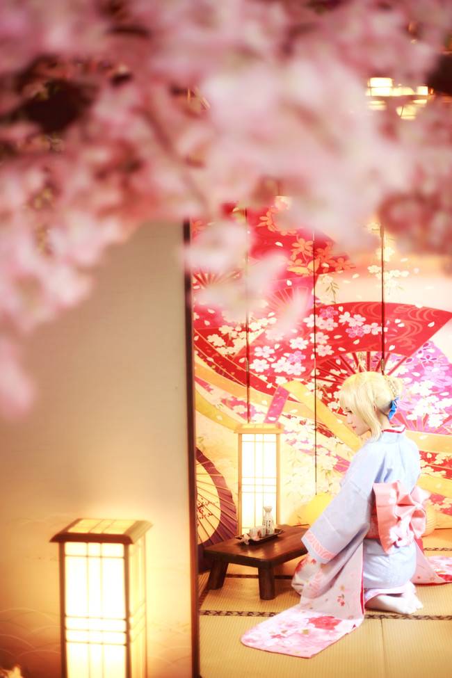 Cosplay福利/saber 晴着和服ver.
