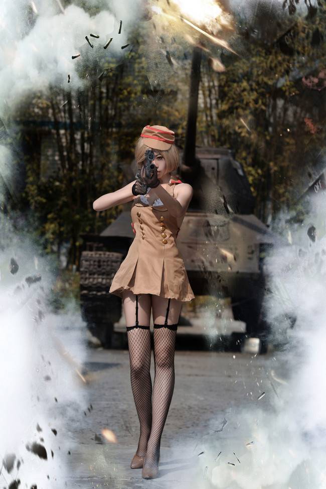 Cosplay福利/穿越火线灵狐者美女cosplay 黑网袜