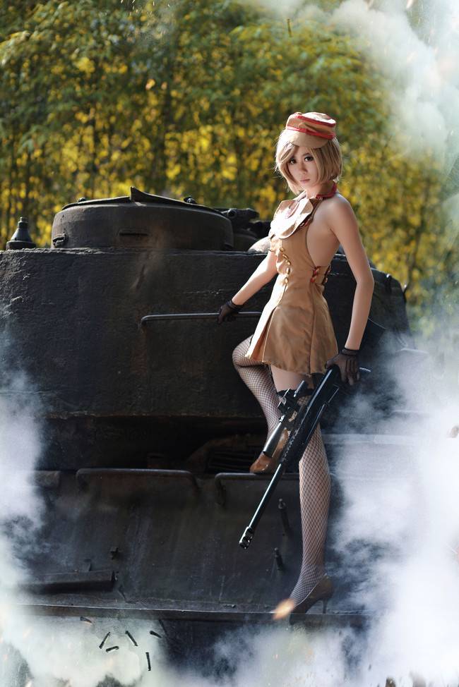 Cosplay福利/穿越火线灵狐者美女cosplay 黑网袜