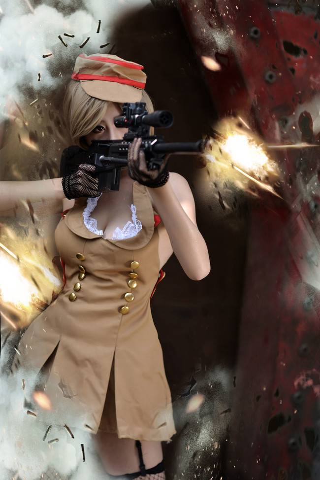 Cosplay福利/穿越火线灵狐者美女cosplay 黑网袜