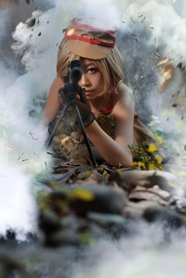 Cosplay福利/穿越火线灵狐者美女cosplay 黑网袜