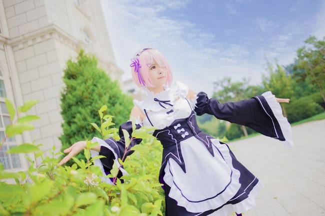 Cosplay福利/Re从零开始的异世界生活蕾姆拉姆女仆白丝cos福利