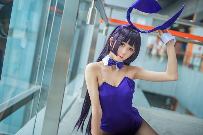 Cosplay福利/黑猫 远坂凛 兔女郎场照