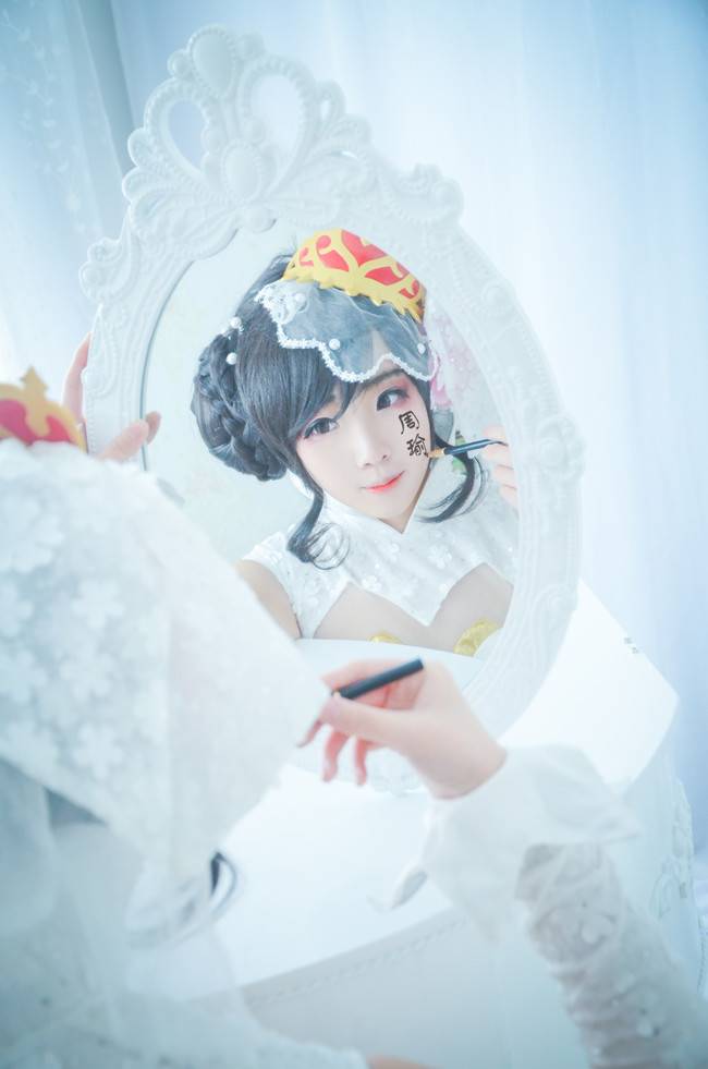Cosplay福利/小乔纯白花嫁