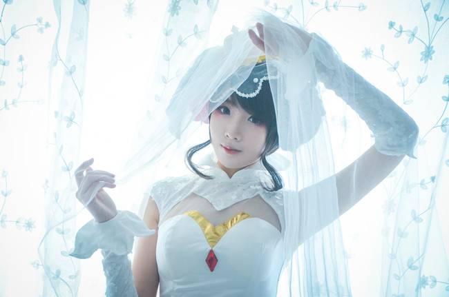 Cosplay福利/小乔纯白花嫁