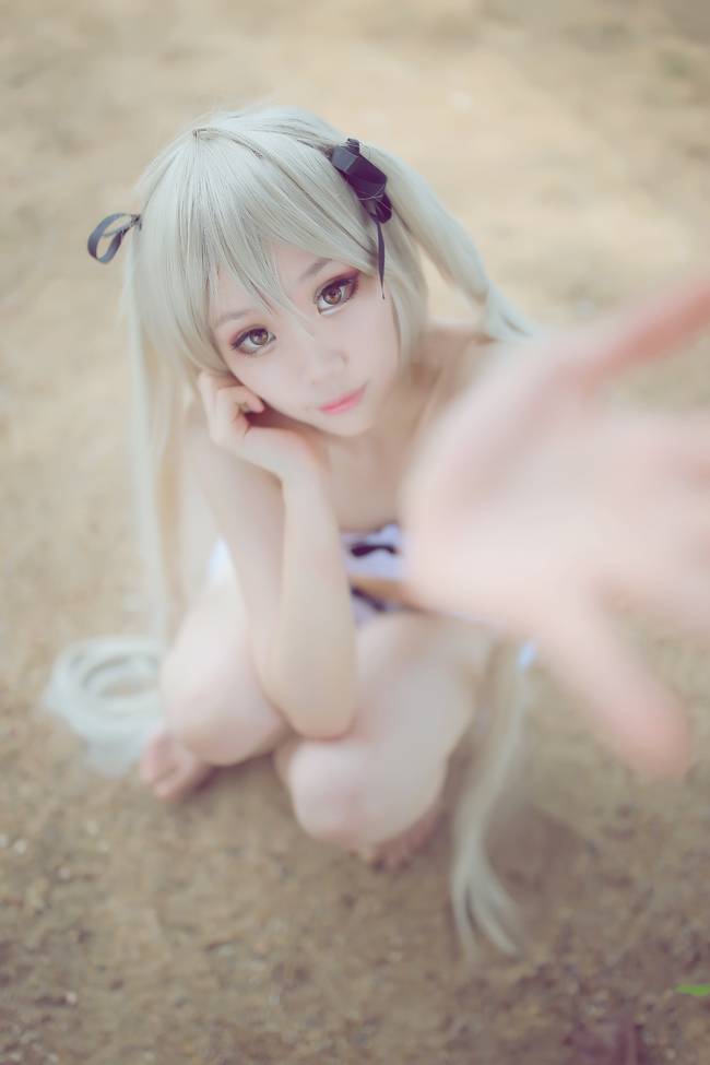 Cosplay福利/缘之空春日野穹 清纯美女泳装cosplay福利