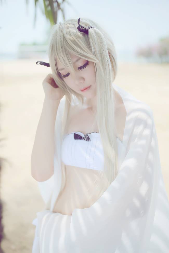 Cosplay福利/缘之空春日野穹 清纯美女泳装cosplay福利