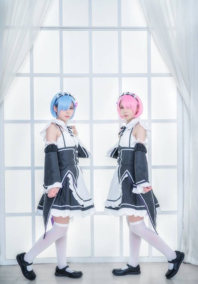 Cosplay福利/蕾姆萝莉白丝诱惑cosplay福利