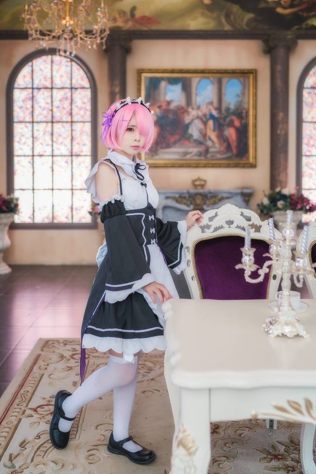 Cosplay福利/蕾姆萝莉白丝诱惑cosplay福利