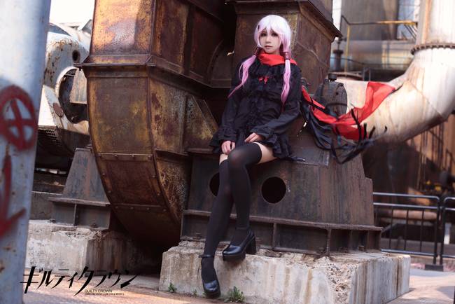 Cosplay福利/罪恶王冠Chelly性感美腿黑丝cosplay美女图片