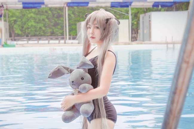 Cosplay福利/缘之空春日野穹 死库水cosplay连体泳衣美女福利