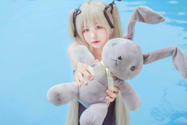 Cosplay福利/缘之空春日野穹 死库水cosplay连体泳衣美女福利
