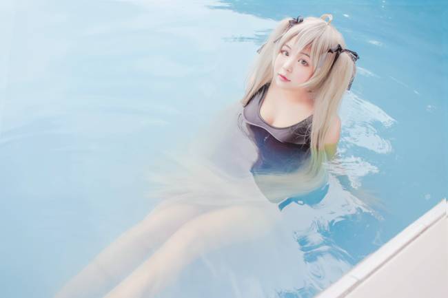 Cosplay福利/缘之空春日野穹 死库水cosplay连体泳衣美女福利