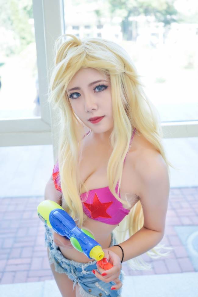 Cosplay福利/吊带袜天使Panty美女泳装性感cosplay福利