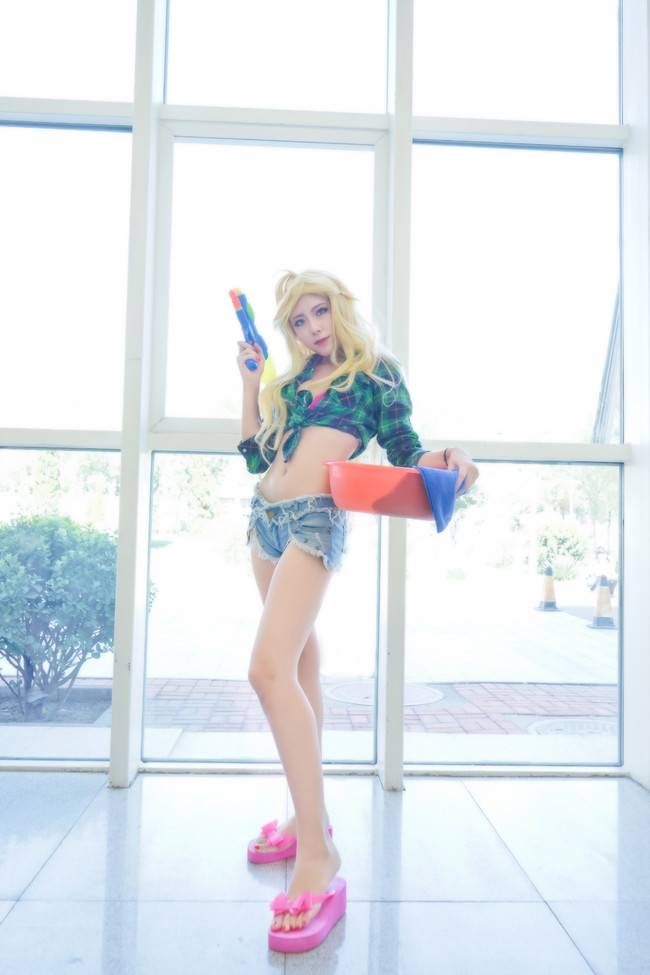 Cosplay福利/吊带袜天使Panty美女泳装性感cosplay福利