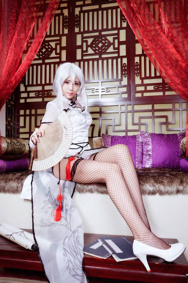 Cosplay福利/VOCALOID弱音性感旗袍美女腿控福利cosplay