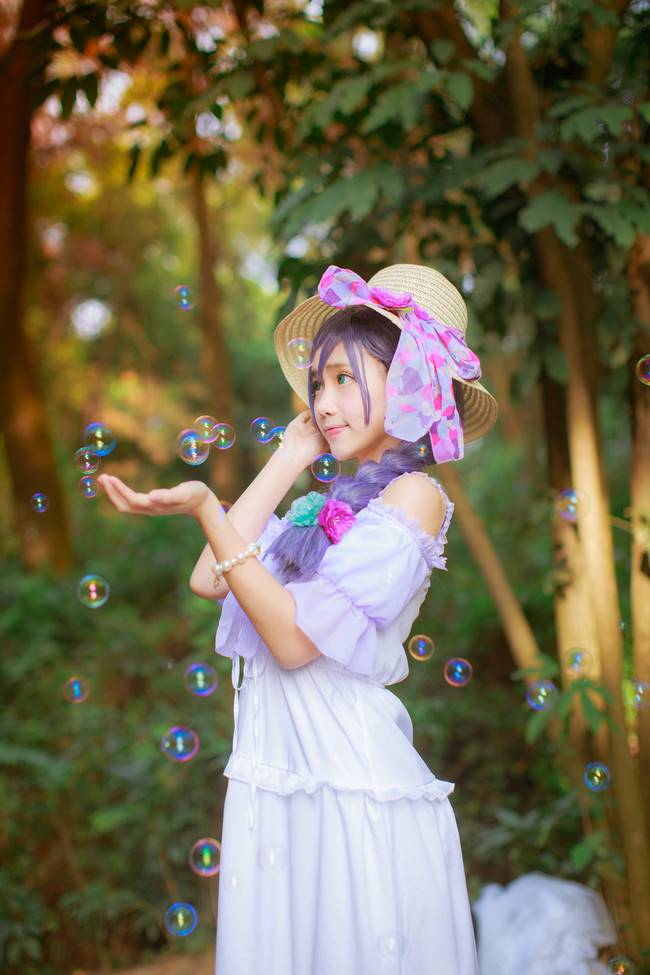 Cosplay福利/东条希白裙