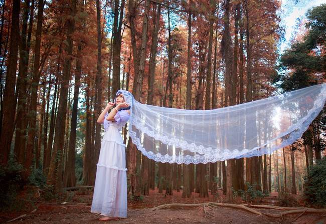 Cosplay福利/东条希白裙