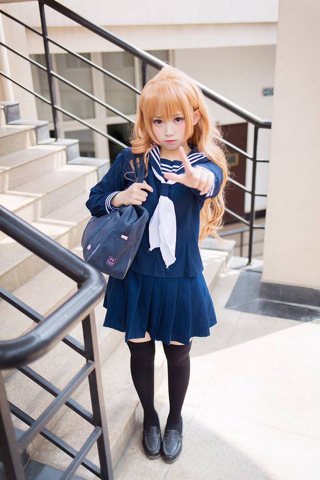 Cosplay福利/【龙与虎】逢坂大河 最终回制服ver