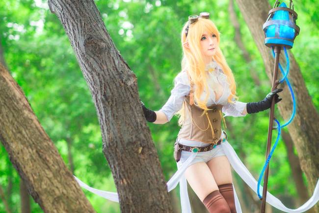 Cosplay福利/英雄联盟 风暴之怒迦娜cosplay 美女腿控福利