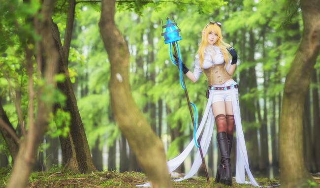 Cosplay福利/英雄联盟 风暴之怒迦娜cosplay 美女腿控福利