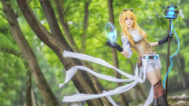 Cosplay福利/英雄联盟 风暴之怒迦娜cosplay 美女腿控福利