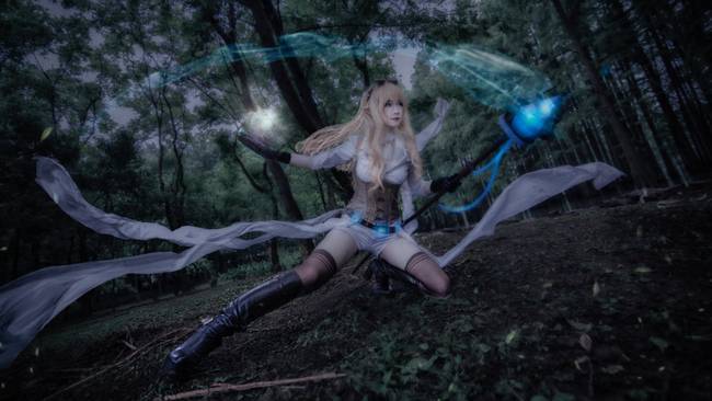 Cosplay福利/英雄联盟 风暴之怒迦娜cosplay 美女腿控福利