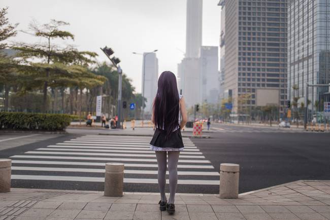 Cosplay福利/黑猫日常 性感灰丝美腿
