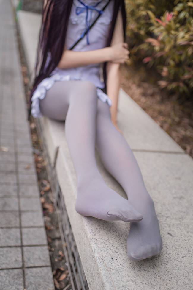Cosplay福利/黑猫日常 性感灰丝美腿