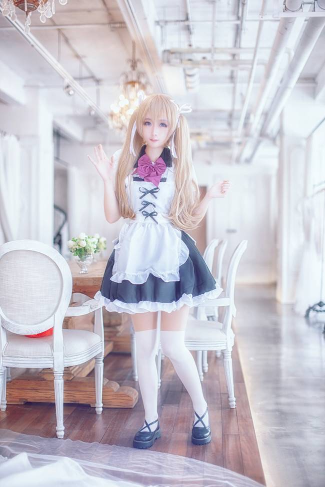 Cosplay福利/第一弹 弹弹妹 萝莉白丝cosplay美女福利