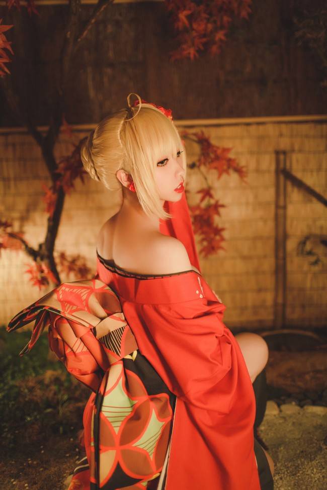 Cosplay福利/ :｡Fate｡: 系列 尼禄 插画版和服