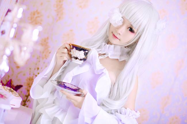 Cosplay福利/蔷薇少女 雪华绮晶 次元萝莉白丝cosplay福利
