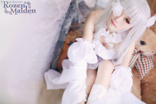 Cosplay福利/蔷薇少女 雪华绮晶 次元萝莉白丝cosplay福利